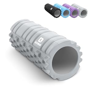 Kayman Massage Roller – Portable Deep Tissue Muscle Relief & Sports Recovery Tool with High Density Foam for Back Pain Relief, Balance & Stimulate Blood Flow After Running, Gym, Pilates & Yoga