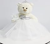 KINNEX COLLECTIONS SINCE 1997 20' Quince Anos Quinceanera Last Doll Teddy Bear with Dress (Centerpiece) ~ B16631-1 (White)
