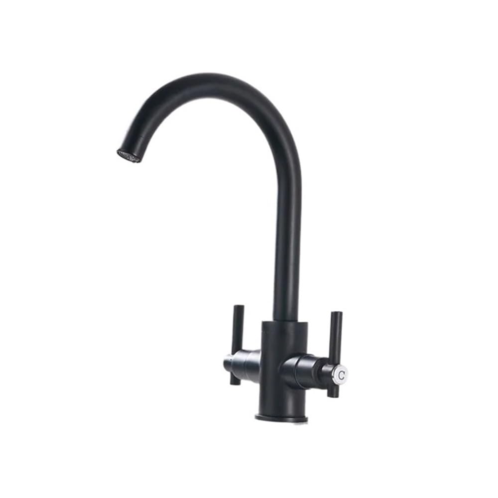 Kitchen Faucets Round Bathroom Sinks Taps Mix Water Tap XT-14(Black)