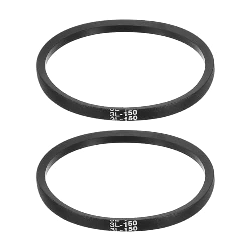 uxcell 2Pcs 3L150 Classic Wrapped Rubber V-Belt, 15"(381mm) Outside Circumference, 3L Profile V Belt 3/8" Width 7/32" Height