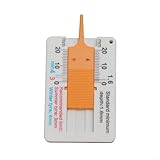 Handgefertigter Kunststoff-Reifenprofiltiefenmesser mit Messschieber 0 20 mm für Reifenprofiltiefenmessung bei routinemäßigen Fahrzeugprüfungen