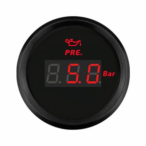 Indicateur pression d'huile 52 mm ELING étanche pour vos sorties en bateau et trajets en voiture