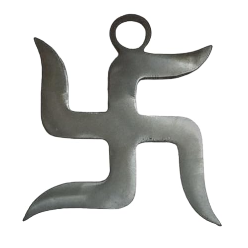 Image of Zinc Swastik | 5.5 Inch Approx. | Vastu Dosh Nivaran Remedies | Swastik for Entrance | Home and Office |