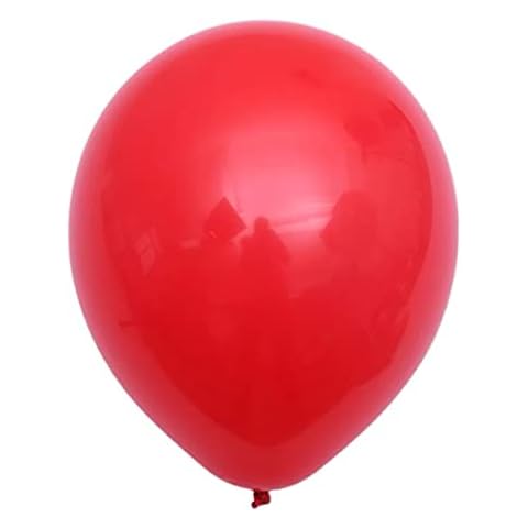100 Pack 10 Inch Red Balloons Ruby Red British Balloons for 70Years Queen's Platinum Jubilee 2022 Party,Romantic Party Balloon for Valentines Christmas and Kids Party Cover