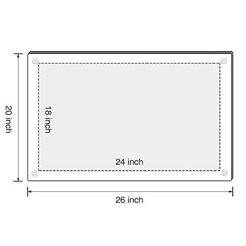 Niubee NBPN-248K Clear Acrylic Wall Mount Floating Frameless Picture Frame Up To 18X24 Photo For Poster Photography Frames-Double Panel thumb #5
