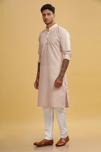 Image of BE ACTIVE Cotton Kurta for Men | Traditional and Classy Design | Indian Kurta | Full Sleeve Kurta