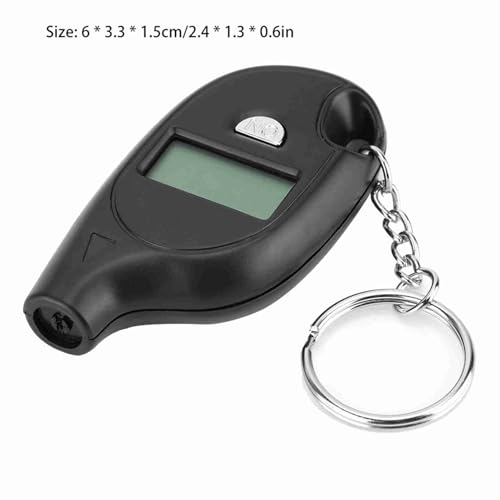Image of Acouto Digital Tire Pressure Gauge 5-150PSI, Mini Digital LCD Tire Gauge for Tire Pressure, Tyre Air Pressure Gauge Tester with Keychain, PSI, Kpa, Bar, Kg /cm