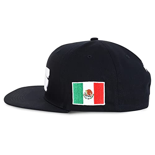 Image of Hecho En Mexico Eagle 3D Embroidered Flat Bill Snapback Cap