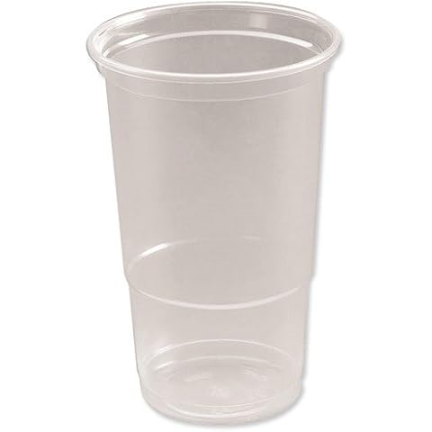Caterpack by Robinson Young 1 Pint Clear Plastic Cups. Disposable Glasses, Great for Beer - 50 Pack Cover
