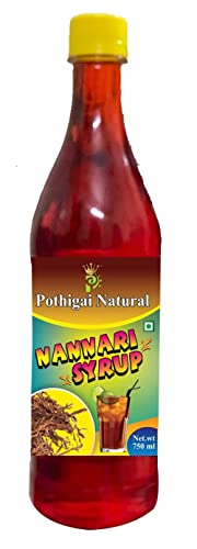 Image of Pothigai Natural Combo Nannari Syurp /Nannari Sharbat Syrup Organic /Pure and Natural coolant / 100% Natural - 1500ml (Pack of 2) & Get 750ml Sarasaparilla drink Free!!!!!!!!!!!!!!!!!!!