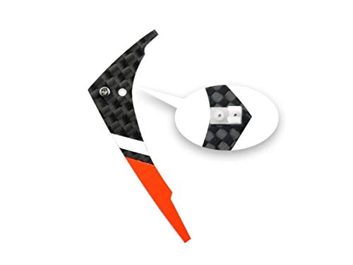 Microheli Carbon Fiber Vertical Fin Set (RD) - Blade NCPX/NCPS/mSR S/Nano S2