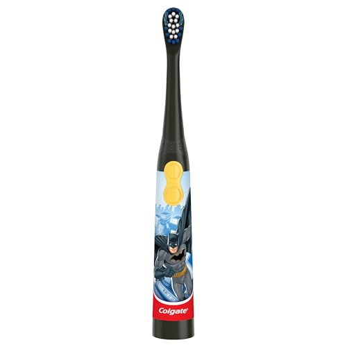 Image of Colgate Kids Battery Powered Toothbrush,Batman,Extra Soft Toothbrush,Ages 3 and Up,(Pack of 12)