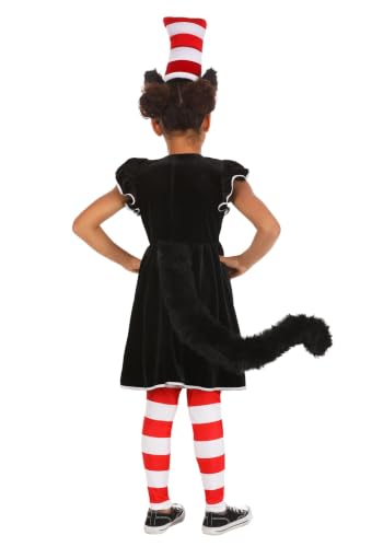 Vestido disfraz Cat in the Hat para niñas miniatura 6