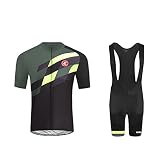UGLY FROG Gemütlich Fahrradbekleidung Radtrikot Set Fahrrad Trikot Radtrikot + Kurz Radhose mit Sitzpolster Triathlon Anzüge