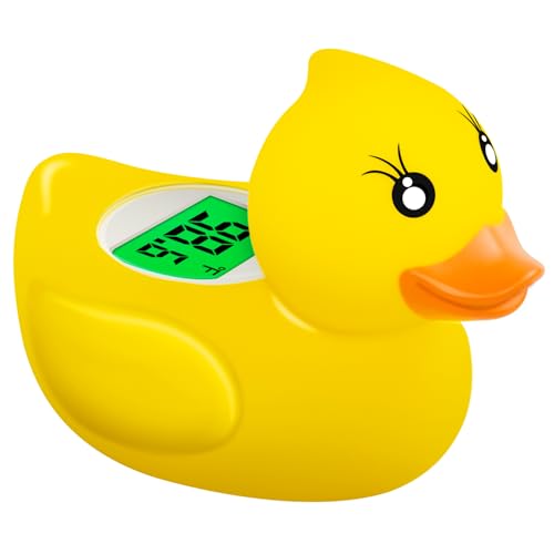 Image of Pircaath Baby Bath Thermometer Newborn, BPA-Free Safety Digital Bath Tub Thermometer with Temperature Alarm & Backlit Display, Duck Baby Water Temperature Floating Toy for Infants, Toddler, Pregnancy