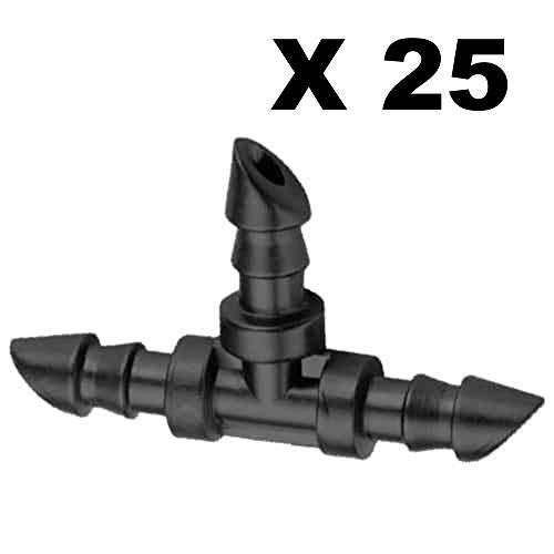 Hortafix Micro Irrigation Barbed Tee 4mm - Pack of 25