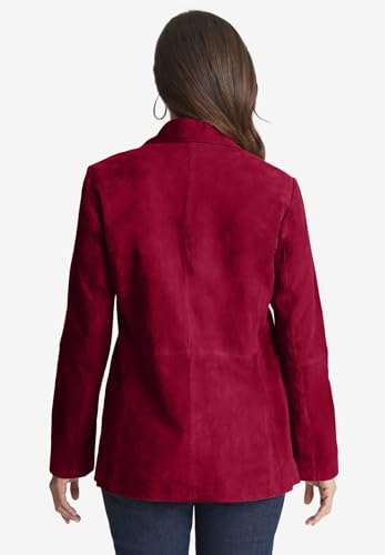 Jessica London Women's Plus Size Suede Blazer2