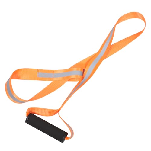 Kisangel Cuerda de Arrastre para Ciervos Reflectante Naranja 3.8 Cm X 150 Cm de Nailon Resistente para Exteriores, Correa Multifuncional para Caza con Alta Fuerza de Tracción, Equipo