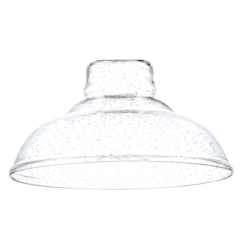Seeded Glass Replacement Shade, High Transmittance Glass Lampshade Covers for E26 Vanity lighting Fixtures Pendant lamp Ceiling lamp Wall lamp.