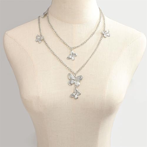 Versatile Adjustable Length Waist Belt Featuring Ornate Butterfly Fringe Charm Alloy Construction Fashionable Women's Waist B3