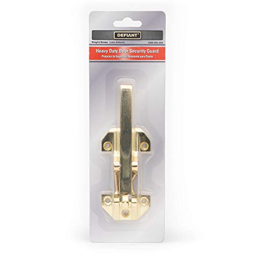 Defiant Door Security Guard Swing Bar Flip Lock,Safety for your Toddlers and Pets as a Secondary Protection and Reinforcement Bolt,Heavy Duty Hotel Door Latch for your Home and Office,Gold - Thumbnail 6