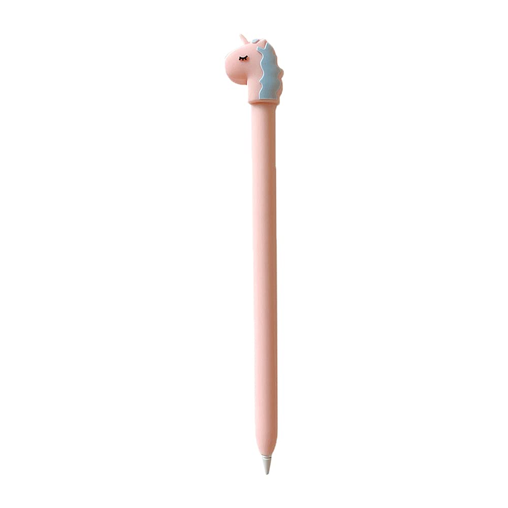 Love Mei for Apple Pencil Silicone Holder Sleeve for 1ST Generation Protective Skin Cover Magnetic case and Nib Cover Non-Slip Smooth Grip Cute Unicorn Horse Accessories