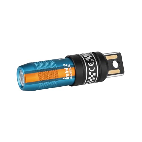 Image of OLIGHT IMINI 2 EDC Rechargeable Keychain Flashlight, 50 Lumens Mini LED Keyring Lights with Built-in Battery Ideal for Everyday Carry and Emergencies (Sapphire)