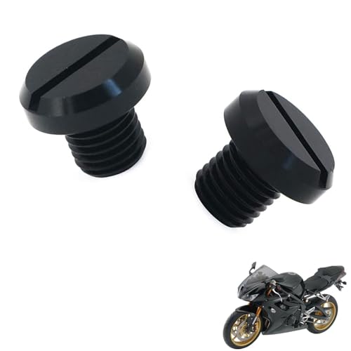 generisch 2PCS motorrad spiegel stopfen kompatibel mit Triumph Daytona 675 SE,Motorcycle rearview mirror blind plug tuning zubehör