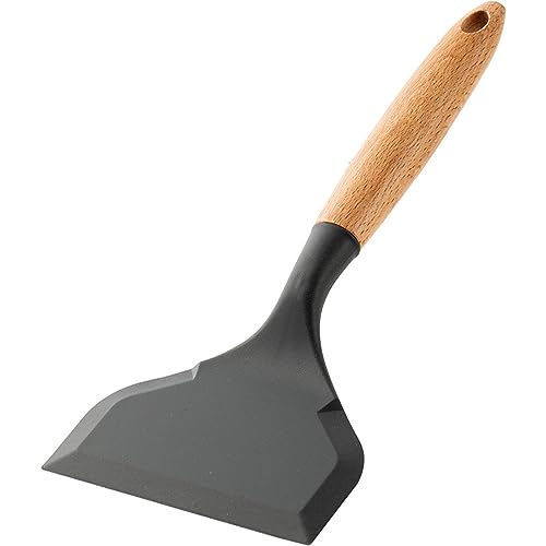 Espátulas de silicona flexibles antiadherentes, utensilios de cocina, antiadherentes, espátulas de cocina, espátulas de cocina, mango de madera, herramientas de cocina