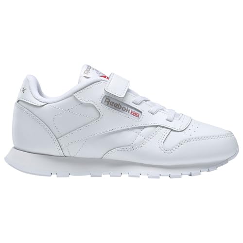 Reebok Classic Leather Sneakers, White/Carbon/Vector Blue