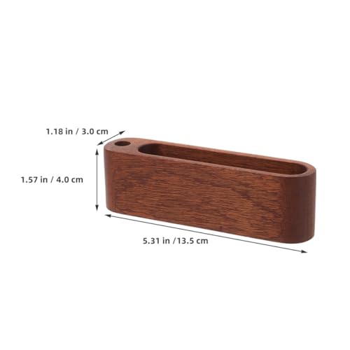 Tarjetero de escritorio PRETYZOOM con tacto cómodo y soportes de madera 2