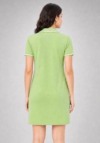 Image of Wear Your Opinion Women's S to 5XL Plus Size PQ Polo Collar Neck Style Midi Tshirt Dress