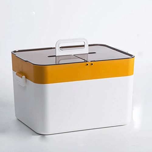 Organizer per scatole di pronto soccorso Scatola di medicinali di famigliaScatole di per torace di portatili di immagazzinaggio medica a 2 strati medic