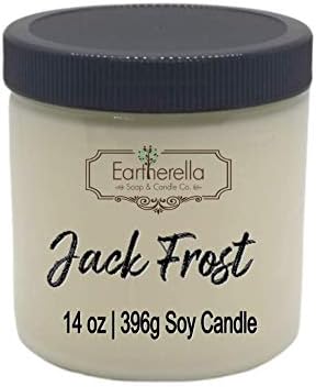 JACK FROST Soy Wax 14 oz. Jar Candle | Peppermint | Vanilla