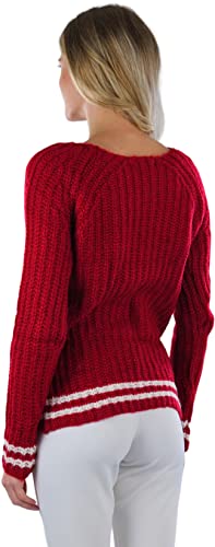 Image of ToBeInStyle Women's Classic Long Sleeve V-Neck Pullover Sweater