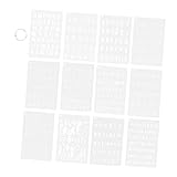 Photo Gallery plafope modelli per pittura con stencil di lettere 12 pezzi stencil di numeri e alfabeto materiale pet sicuro per scrapbooking segnalibri e lavori artigianali in carta Photo Gallery plafope modelli per pittura con stencil di lettere 12 pezzi stencil di numeri e alfabeto materiale pet sicuro per scrapbooking segnalibri e lavori artigianali in carta