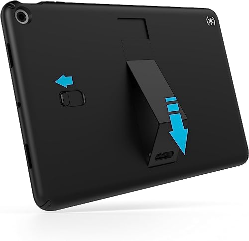 Speck Google Pixel Tablet 2023 Case and Stand - Full Back, Thin, Scratch Resistant, Drop Protection & Adjustable Kickstand - Works with Google Pixel Charging Speaker Dock - Black & White StandyShell by Speck - Image 5