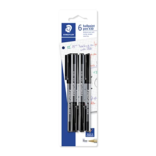 Medium linewidth Staedtler Stick 430 Ballpoint Pen Black