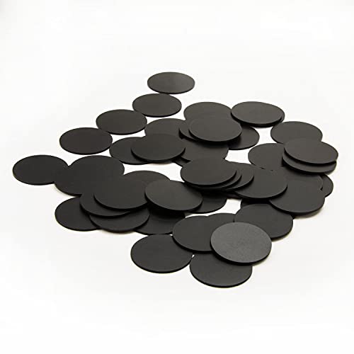 40pack Ntag215 NFC Cards NFC Tags, Blank Round NFC Card 25 mm (0.98 inch) 504 Bytes of Memory,NFC Stickers Compatible with All Mobile Phones and Devices That Support NFC-Black