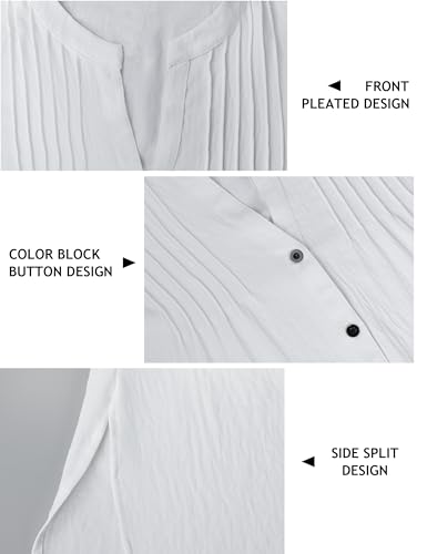 BMJL Women Beach Cover Ups V Neck Button Down Swimsuit Coverup Swimwear Bathing Suit Cover Up 20252