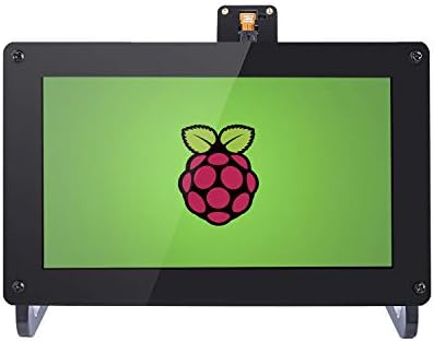 SunFounder Raspberry Pi 7 Inch Monitor HDMI - 7" 1024×600 HD LCD Display Screen Built in Speaker for Raspberry Pi 4 Model B with RPi Case Holder