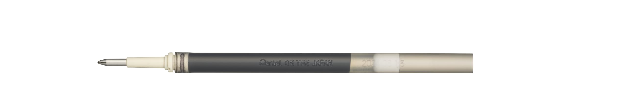 Pentel FLOATUNE YR8 Nachfüllmine für 0.8 mm Tintenroller, schwarz (12 Stück)