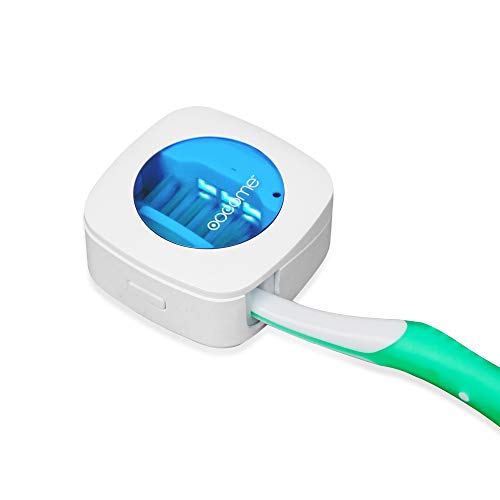 Funda para cepillo de dientes, portátil, con protección UV, para cepillo de dientes, esterilizador, soporte para cepillo de dientes, con perforaciones libres de calcomanías, para viajes y uso familiar