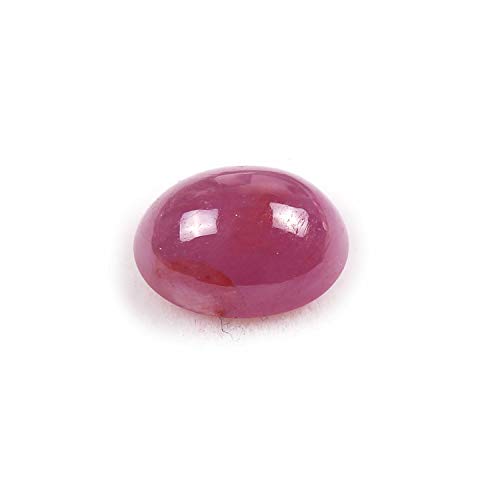Rubis naturel cabochon ovale, pierre de naissance et d'amour pour bijoux