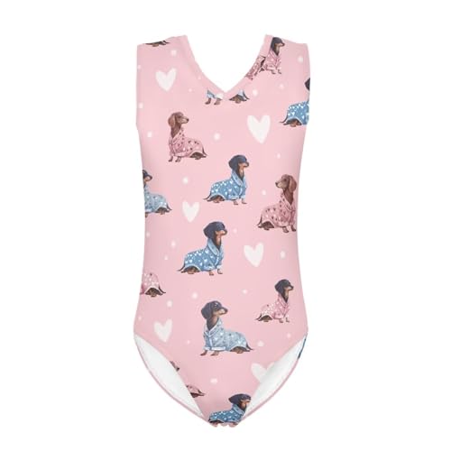 Image of Swimsuits for Girls 3-14 Summer Kids Bathing Suits Gymnastics Leotards One Piece Swimwear