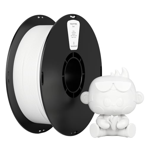 PETG 3Dプリンターフィラメント素材 Kexcelled 1.75mm径 3Dプリンター用 低温で使用できる スプール造形材料 使いやすい 寸法精度+/- 0.03mm 正味量1kg(2.2lbs) ホワイト
