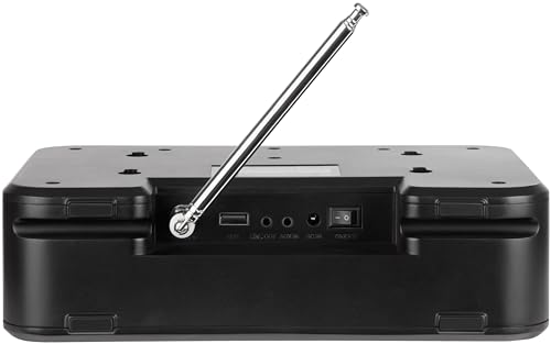 Imperial DABMAN i460 – Internetradio/DAB+ (Streamingdienste, Unterbau-/Wandmontage möglich, Bluetooth Senden/Empfangen, USB-Recording, Hotelmodus) – Schwarz