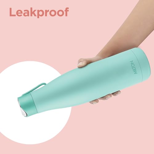 Image of Milton Fame 600 ISI Certified Thermosteel Water Bottle 500 ml | Double Wall Vacuum Insulated Flask | 24 Hr Hot & Cold | Leakproof Lid | Ideal for Home, Office, Gym, Travel - Aqua Green