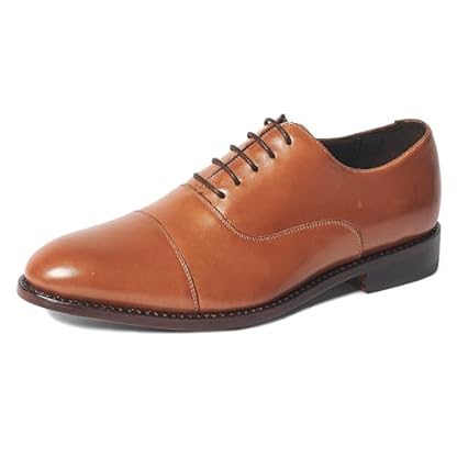Anthony Veer Clinton Cap-Toe Oxford Dress Shoes for Men | Full-Grain Leather Upper | Goodyear Welt Construction | Ortholite Cushion Comfort | Recraftable Leather Outsole