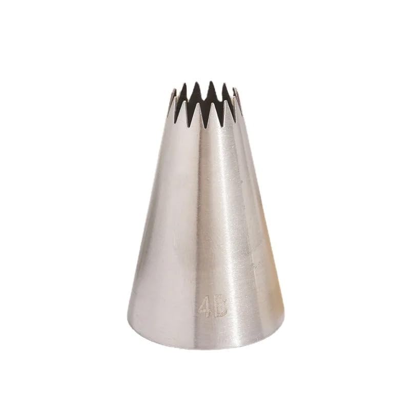 Stainless Steel 4B Design Open Star Icing Tip Nozzle for Cake Decoration-image-3